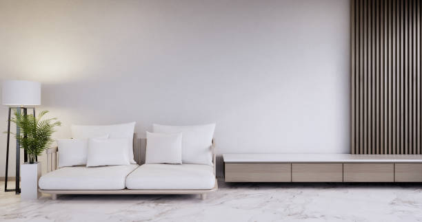 istock Sofa furniture and mockup modern room design minimal.3D rendering 1347316169