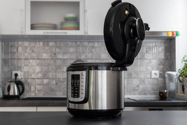istock Modern multi cooker in kitchen. Open, ready to cook. 1347316311