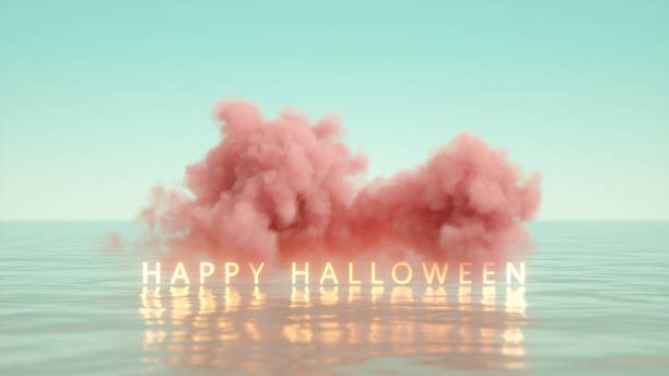 Witch on the green screen background.