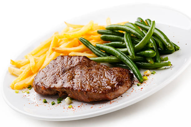 istock Grilled meat and vegetables 134731833