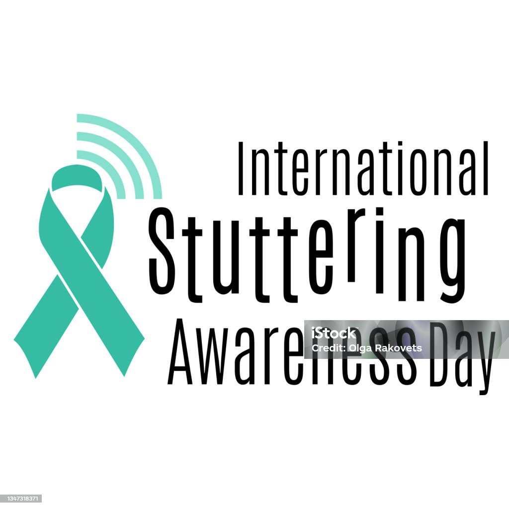 International Stuttering Awareness Day, idea for poster, banner, flyer or postcard - Royalty-free Gaguez - Estado médico arte vetorial