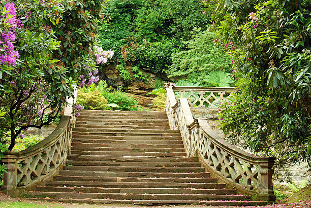 istock stone stairs in Hever Castle gardens England 134731874