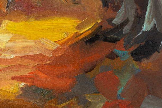 istock Abstract background autumn painting 1347326256
