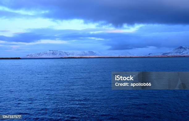 Faxafloi Harbor Reykjavik Iceland Stock Photo - Download Image Now - Atlantic Ocean, Blue, Cold Temperature