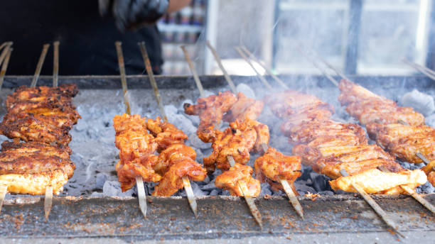 istock Turkish kebab and chicken barbecue 1347343130