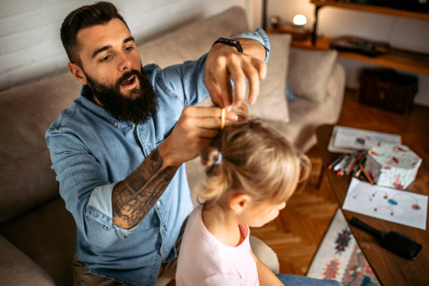 istock Helping with new hairstyle 1347343163