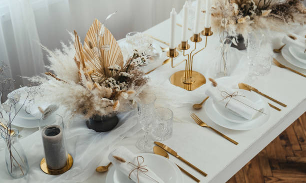 istock Decorated Dining Table for Birthday Celebration at Home 1347347608