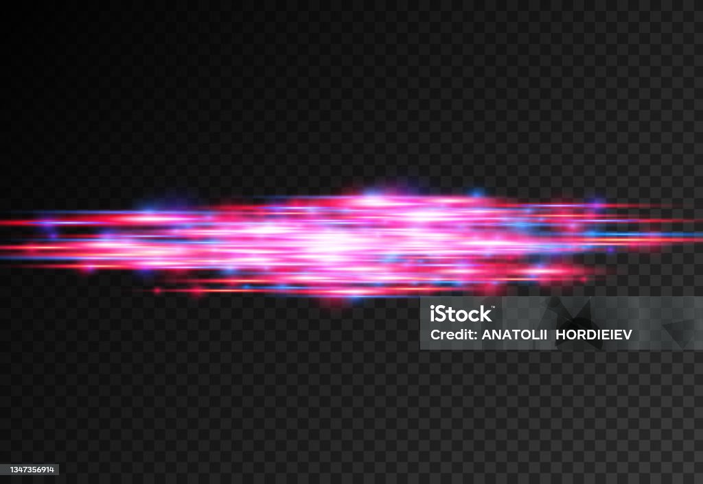 Red Yellow Blue Line Rays Red Blue Motion Line Horizontal Light Rays Stock Illustration ...