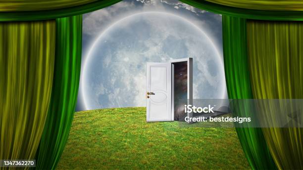 Door To Another Universe Stock Photo - Download Image Now - Agricultural Field, Arts Culture and Entertainment, Authority