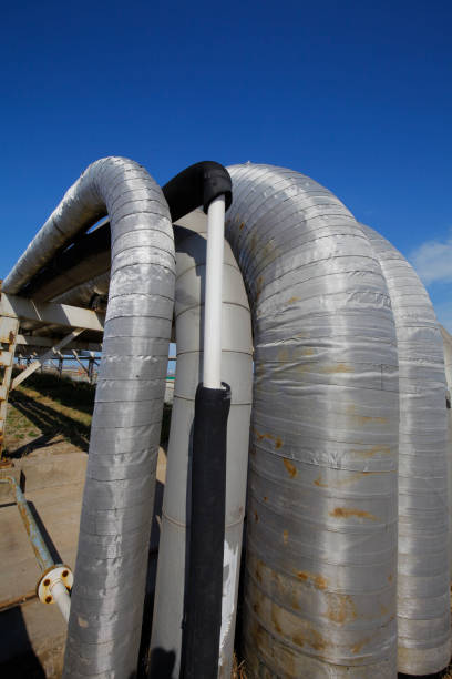 istock Oil pipes and valves 1347372475