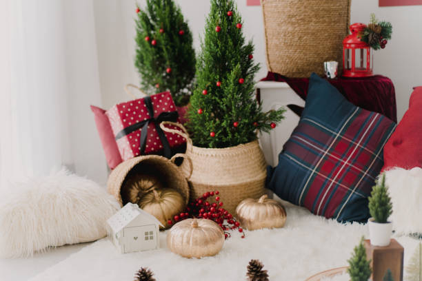 istock Cozy Christmas Nordic Home Decoration 1347383439