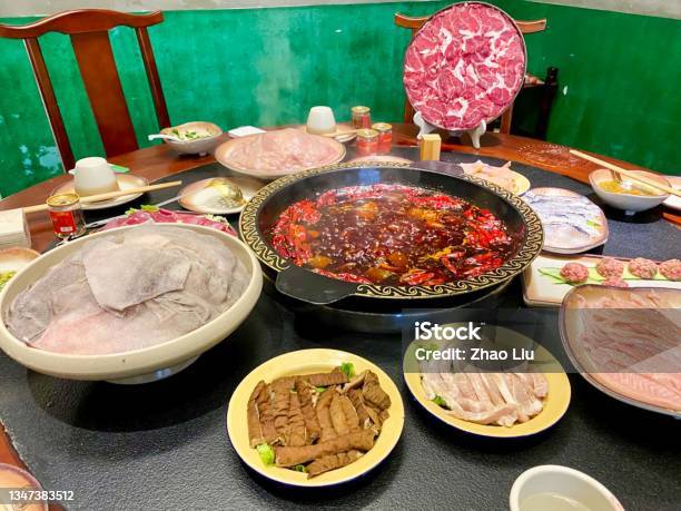 The Traditional Chongqing Spicy Hotpot China Stock Photo - Download Image Now - Chinese Culture, Hot Pot - Dish, Cauldron