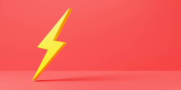 istock Lightning Icon, electric power element logo, Energy or thunder electricity symbol 1347387957