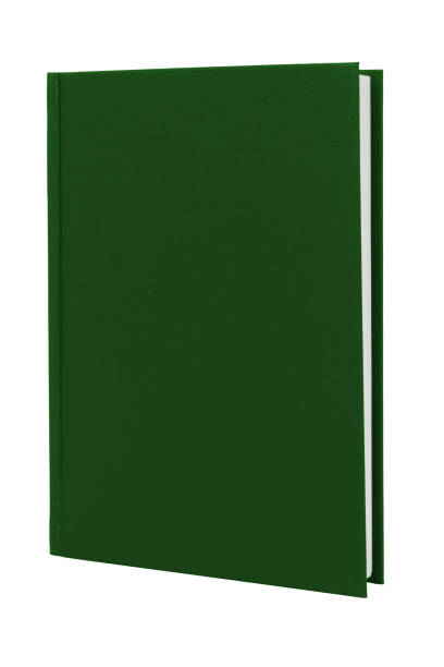 istock Green hardcover book upright on white with clipping path 1347394609