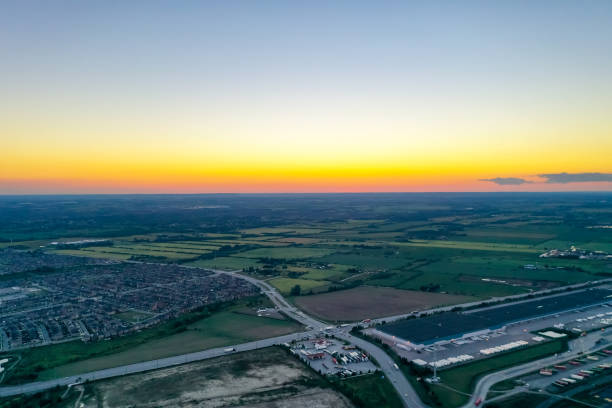 istock Canadian Pacific Railway Vaughan Intermodal Terminal in, Kleinburg, Canada 1347395617