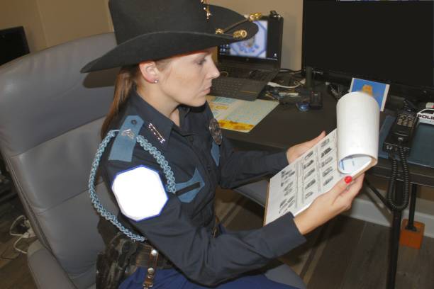 istock Female police officer 1347395930