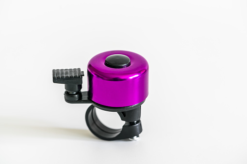 Purple bicycle bell