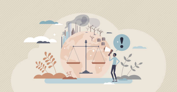 istock Climate justice and unfair global air pollution impact tiny person concept 1347404998