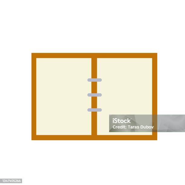 Open Notepad Book Notepad Open Notebook For Writing School Book For Studying Empty Space ...