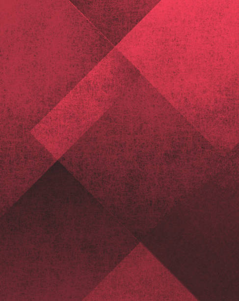 red background or black background with old grunge texture in abstract geometric plaid pattern in Christmas burgundy color vintage illustration stock photo