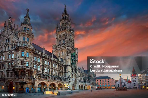 Munich Germany Stock Photo - Download Image Now - Munich, Hofbräuhaus, Town Hall - Government Building