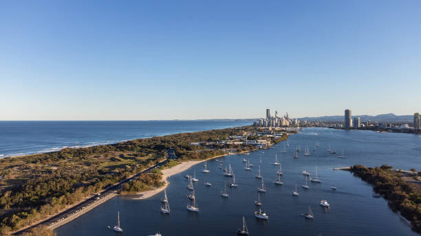 istock Protected Waters of The Spit, Gold Coast, Australia 1347408090