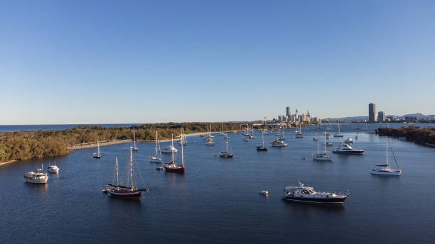 istock Protected Waters of The Spit, Gold Coast, Australia 1347408091