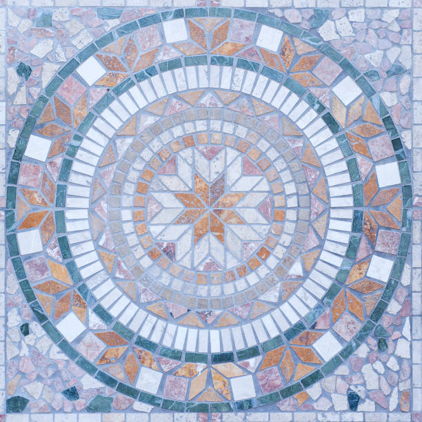 istock Vintage old ceramic tiles wall 1347416839
