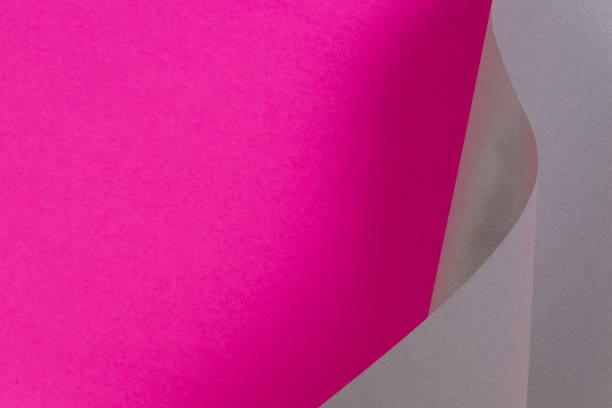 istock Abstract geometric shape pink grey color paper background 1347419268