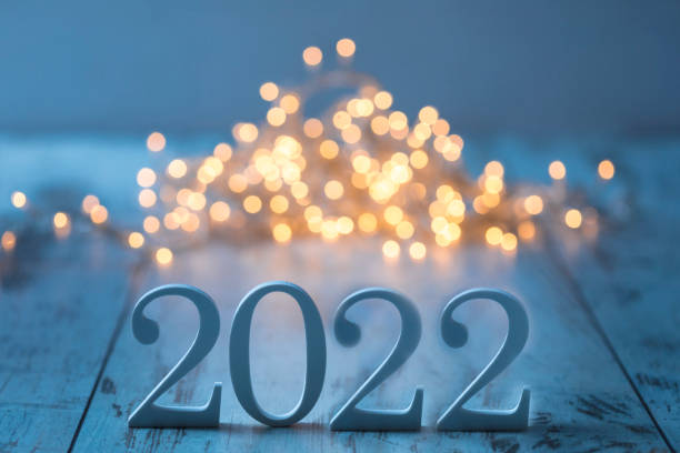 istock White lights and white 2022 numbers 1347423938