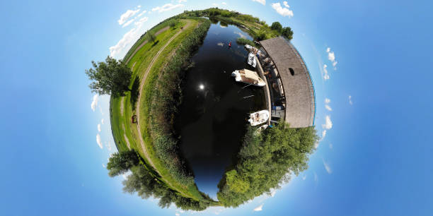 istock Sphere shot of Dunavat chanel in Danube Delta 1347429097