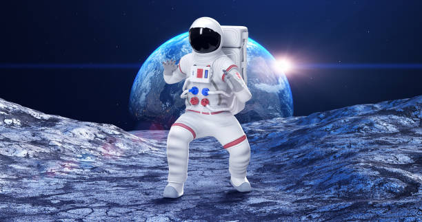 istock An Astronaut Attacking To An Alien. Planet Earth On Background. 1347429789