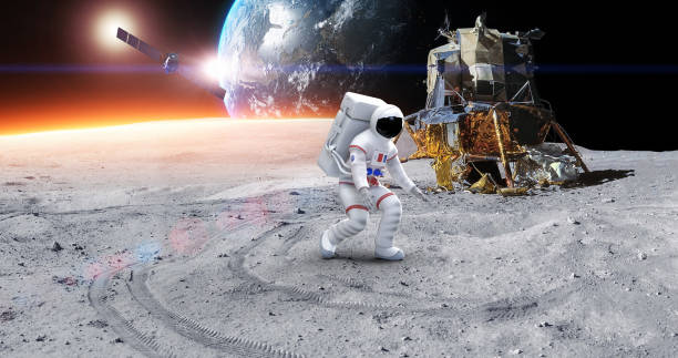 istock Astronaut Dancing On A Planet. Moving And Gesturing. 1347429871