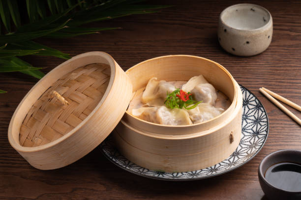 istock Traditional Asian food in a bowl. Hot dish dumpling 1347430619