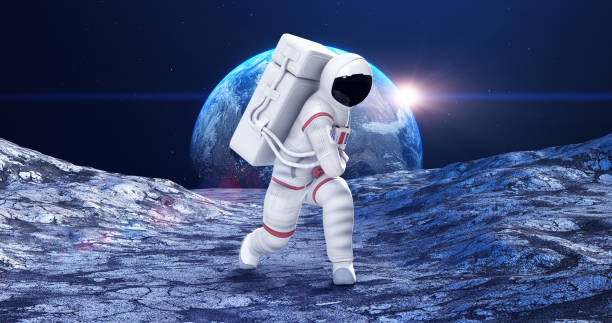 istock An Astronaut Attacking To An Alien. Planet Earth On Background. 1347430723