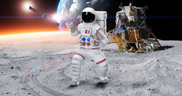 istock An Astronaut Attacking To An Alien. Planet Earth On Background. 1347431589