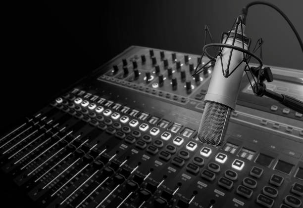 istock Professional microphone and sound mixer 1347432214