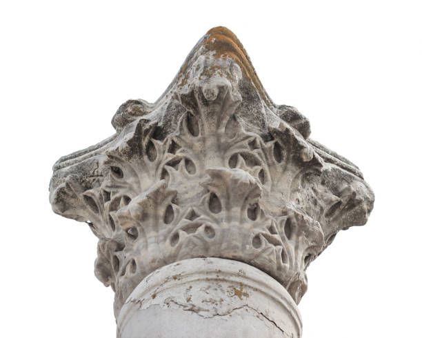 istock Decorative detail of an ancient Ionic column. 1347436761