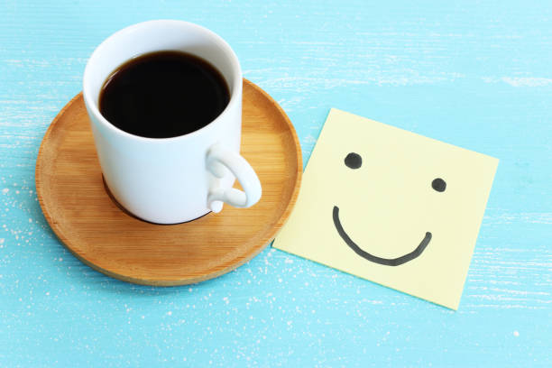 istock Concept image of think positive and satisfaction level 1347437039