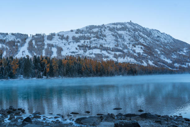 istock Kanas lake at sunrise 1347443883