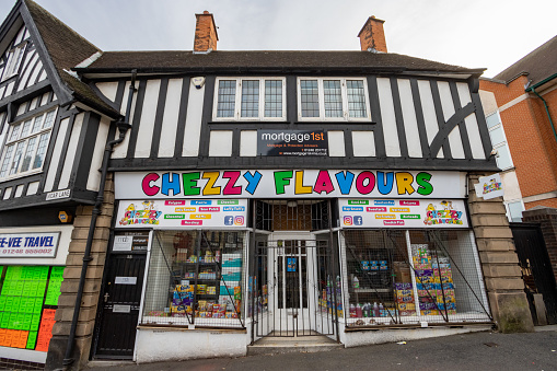 Chezzy Flavours on Vicar Lane in Chesterfield, England. This is a commercial store selling candy.