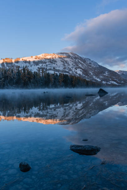 istock Kanas lake at sunrise 1347444272