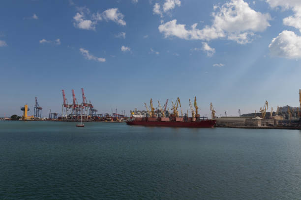 istock Marine terminal in Odessa on a sunny day. 1347444585