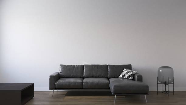 istock Modern sofa in the living room. 3D-render. 1347450558