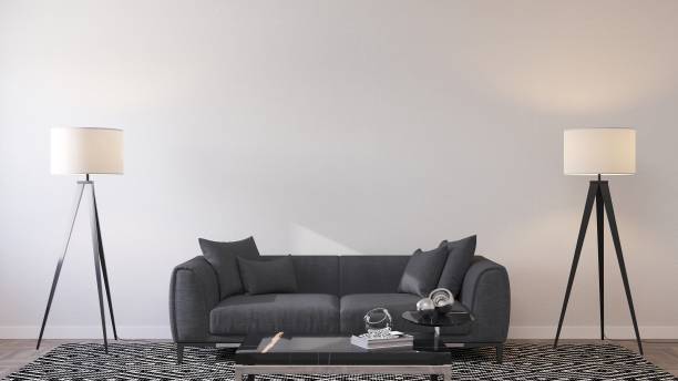 istock Modern sofa in the living room. 3D-render. 1347451446
