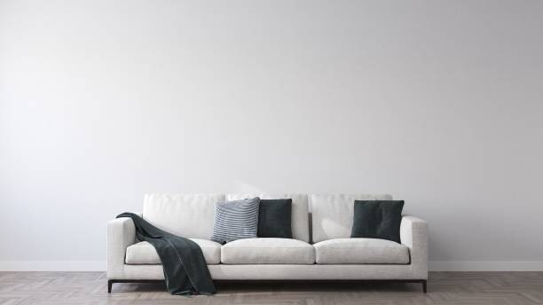 istock Modern sofa in the living room. 3D-render. 1347451470