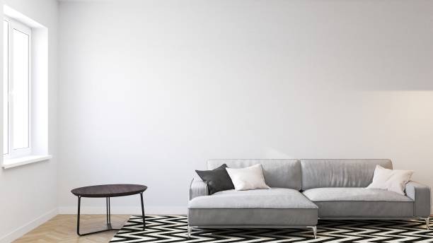 istock Modern sofa in the living room. 3D-render. 1347451506