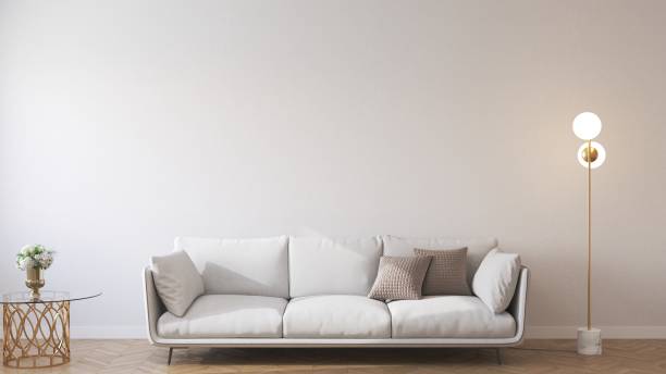 istock Modern sofa in the living room. 3D-render. 1347451534