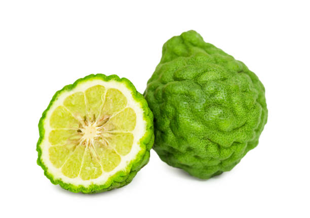 istock Bergamot and kaffir lime isolated 1347455125