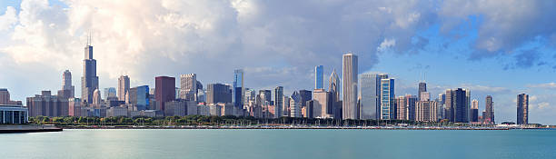 istock Chicago skyline over Lake Michigan 134746016